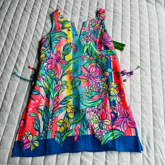 Lilly Pulitzer Vibrant Floral Tank Top Dress - Picture 7 of 9